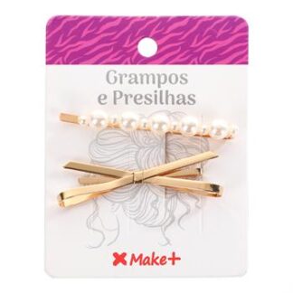 Presilha Pérola e Laço Bl c/ 2 - Pcte c/ 12