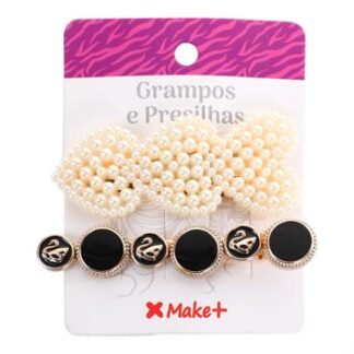 Presilha Pérolas Vintage BL c/ 2  - Pcte c/ 12