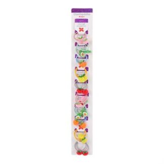 Elásticos Chiquinha 3 cm Frutinha divertidos  c/ 2 - Pcte c/ 10