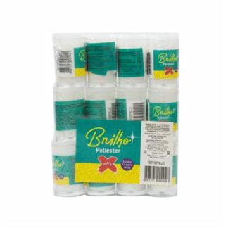 Glitter Poliester Potinho 3 grs c/ 12   Branco