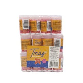 Tiras de Glitter potinho 2 grs c/ 12   Rosa