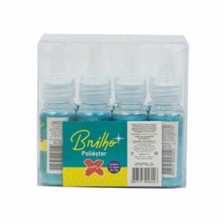 Glitter Poliester Bisnaga 15 grs c/ 12  Verde Agua