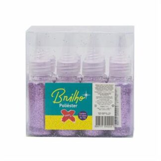 Glitter Poliester Bisnaga 15 grs c/ 12  Violeta