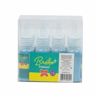 Glitter Poliester Bisnaga 15 grs c/ 12  Azul Neon