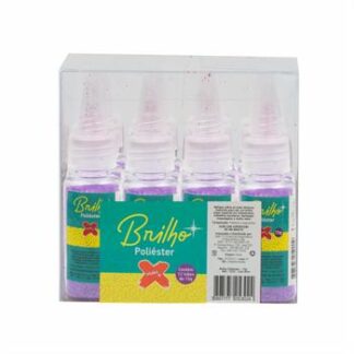 Glitter Poliester Bisnaga 15 grs c/ 12  Lilas neon