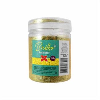 Glitter Poliester Pote 100 grs c/ 6  Verde claro