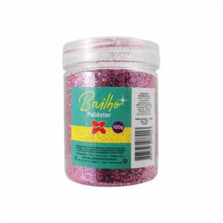 Glitter Poliester Pote 100 grs c/ 6  Violeta