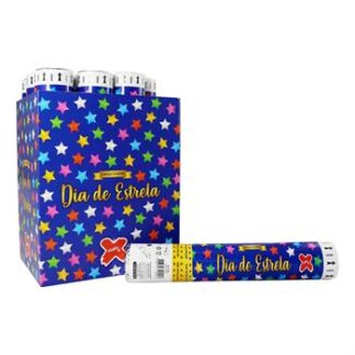 Lança Confete Metalizado Dia de estrela - (Met Est Color) - display com 12