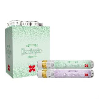 Lança Confete Revelação Menino - VERDE (Pap) - display com 12
