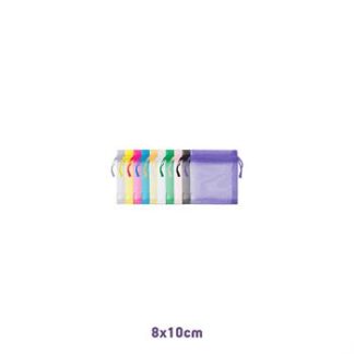 Saco de Organza 8*10 Sortido Pacote c/ 10