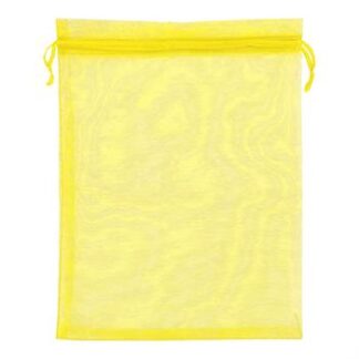 Saco de Organza 17*23 Amarelo Pacote c/ 10
