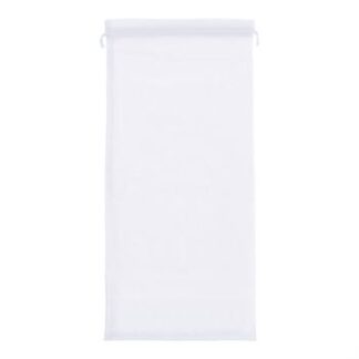 Saco de Organza 18*40 Branco Pacote c/ 5