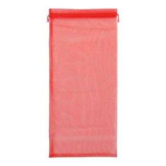 Saco de Organza 18*40 Vermelho Pacote c/ 5