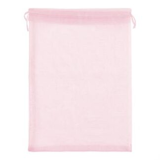 Saco de Organza 20*30 Rosa Claro Pacote c/ 5