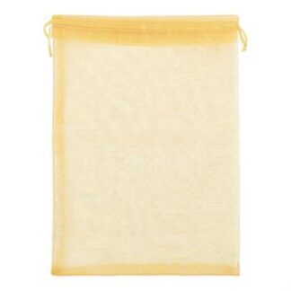 Saco de Organza 20*30 Dourado Pacote c/ 5