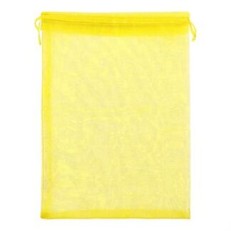Saco de Organza 20*30 Amarelo Pacote c/ 5