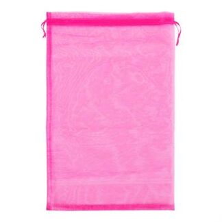 Saco de Organza 24*40 Pink Pacote c/ 5