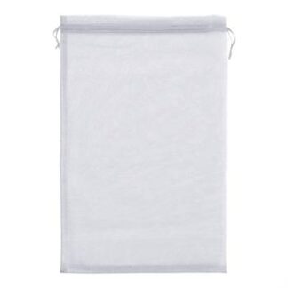 Saco de Organza 24*40 Prata Pacote c/ 5