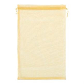 Saco de Organza 24*40 Dourado Pacote c/ 5