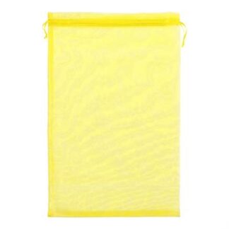 Saco de Organza 24*40 Amarelo Pacote c/ 5