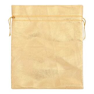 Saco Lame 15*18 Dourado Pacote c/ 10