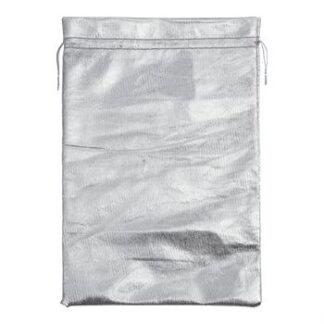 Saco Lame 20*30 Prata Pacote c/ 5