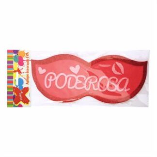Painel 36X15 Cm Glitter Vermelho - C/ 01 Un - "Poderosa"