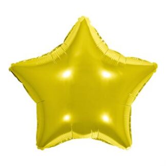 Balão Metalizado  Estrela 20' - 50 cm Dourado
