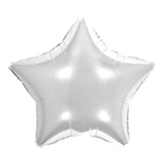 Balão Metalizado  Estrela 20' - 50 cm Prata