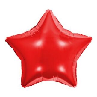 Balão Metalizado  Estrela 20' - 50 cm Vermelho