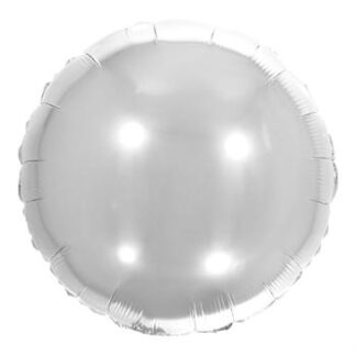 Balão Metalizado Redondo 20' - 50 cm Prata