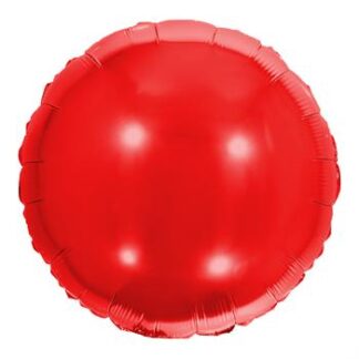 Balão Metalizado Redondo 18' - 45 cm Vermelho