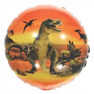 Balão Metalizado Estampado Dinossauro 18" - 45 cm