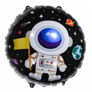 Balão Metalizado Estampado Espaço 18" - 45 cm