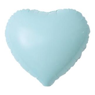 Balão Metalizado Candy 18' - 45 cm Coração Azul bebe