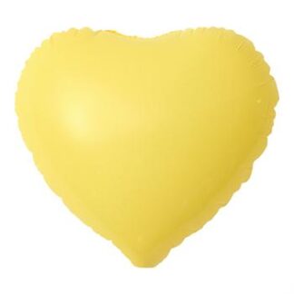 Balão Metalizado Candy 18' - 45 cm Coração Amarelo