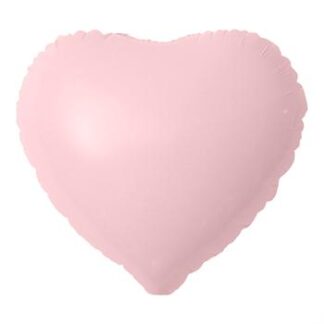 Balão Metalizado Candy 18' - 45 cm Coração Rosa bebe