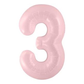 Balão metalizado 16' - 40 cm 40 cm  3 Rosa bebe