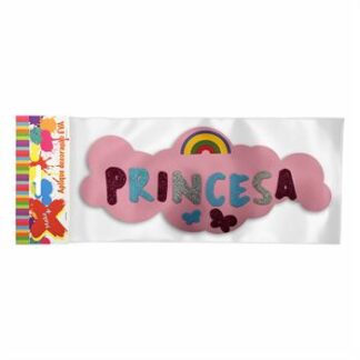 Painel 48X20 Cm Glitter Arcoiris  - C/ 01 Un - "Princesa"