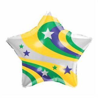 Balão Metalizado Estampado Brasil 18" - 45 cm