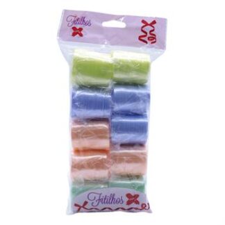 FITILHO 5MMX50M MISTO CANDY - PCT C/ 10 ROLOS (AMARELO CANDY - AZUL CANDY - VERDE CANDY - ROSÊ CANDY)