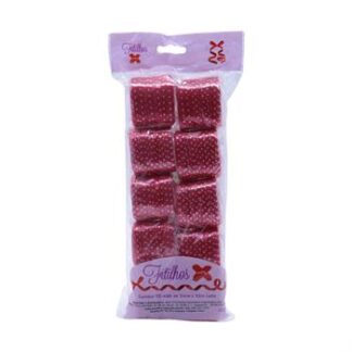 FITILHO 5MMX50M ESTAMPADO BOLINHA VERMELHO - PCT C/ 10 ROLOS