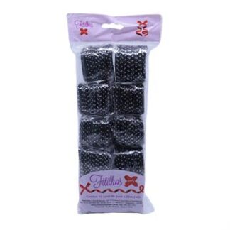 FITILHO 5MMX50M ESTAMPADO BOLINHA PRETA - PCT C/ 10 ROLOS