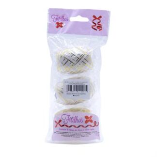 FITILHO 5MMX10M MISTO FILETE - PCT C/ 3 ROLOS (BRANCO, AMARELO)