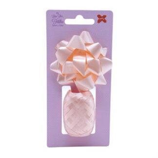 FITILHO 5MMX10M + 8CM FLOR - ROSE GOLD - PCT C/ 12