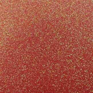 Placa de Eva Glitter 40cm x 60 cm - Pct c/ 5 fls - Vermelho neon