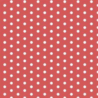 Placa de Eva Estamp. 40cm x 60 cm - Pct c/ 5 fls - Bolinha Poa Vermelho e Branco