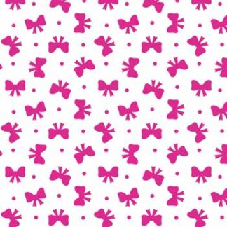 Placa de Eva Estamp. 40cm x 60 cm - Pct c/ 5 fls - Lacinho Branco e Pink