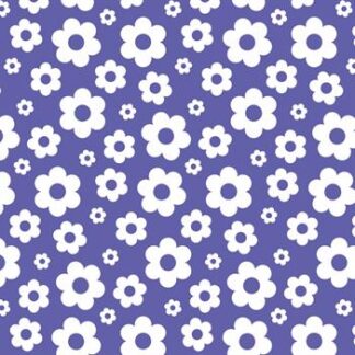 Placa de Eva Estamp. 40cm x 60 cm - Pct c/ 5 fls - Flores Roxo e Branco