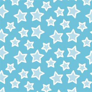 Placa de Eva Estamp. 40cm x 60 cm - Pct c/ 5 fls - Estrelinhas Azul e Branco